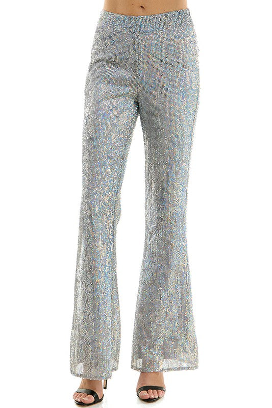 Flare Silver Pant