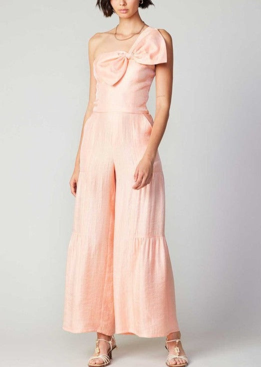 Apricot Tiered Wide Leg Pants