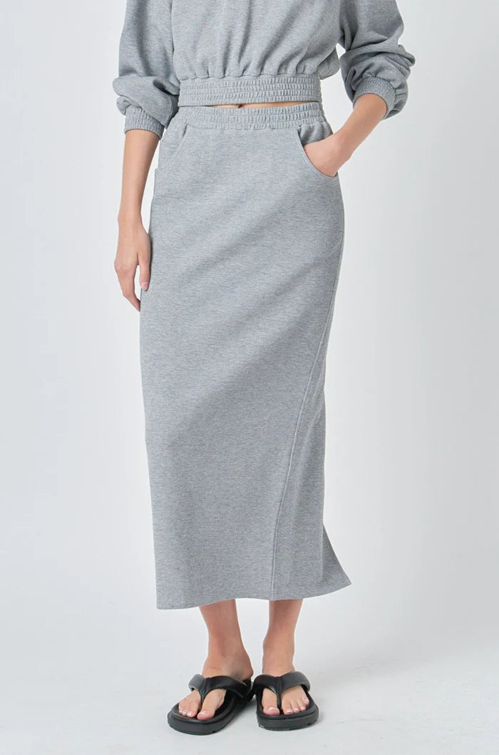 french terry maxi dress French Terry Maxi Skirt – v o g l i o
