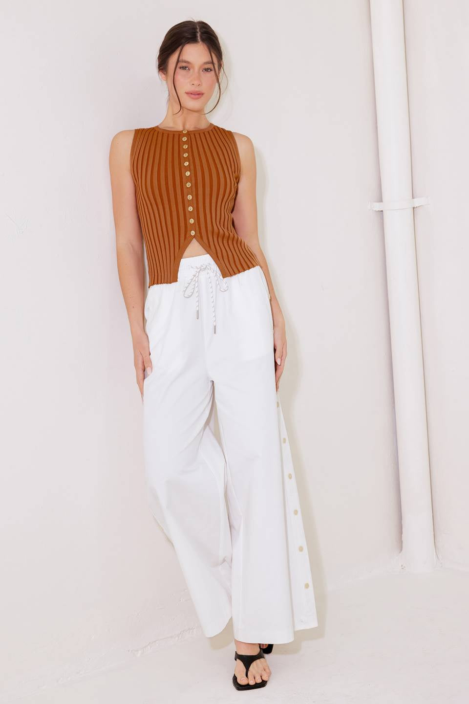 ★codegraphy★ Women's COOL Cotton Wide Pants 3COLOR CBDUWWP Roxy Java Stripe Cotton Terry Pants | Nordstrom