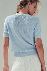 Seashell Button Knit Cardigan
