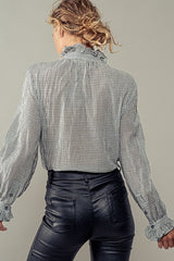 Victorian Gingham Flaunt Blouse