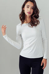 Sydney Stripe Scoop Neck Top