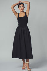 Scoop Neck Tank Midi Dress