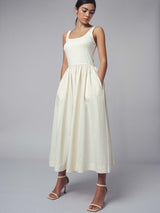 Scoop Neck Tank Midi Dress