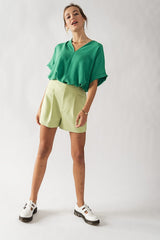 Hidden Closure Shorts (Black, Khaki, Lime, Pink)