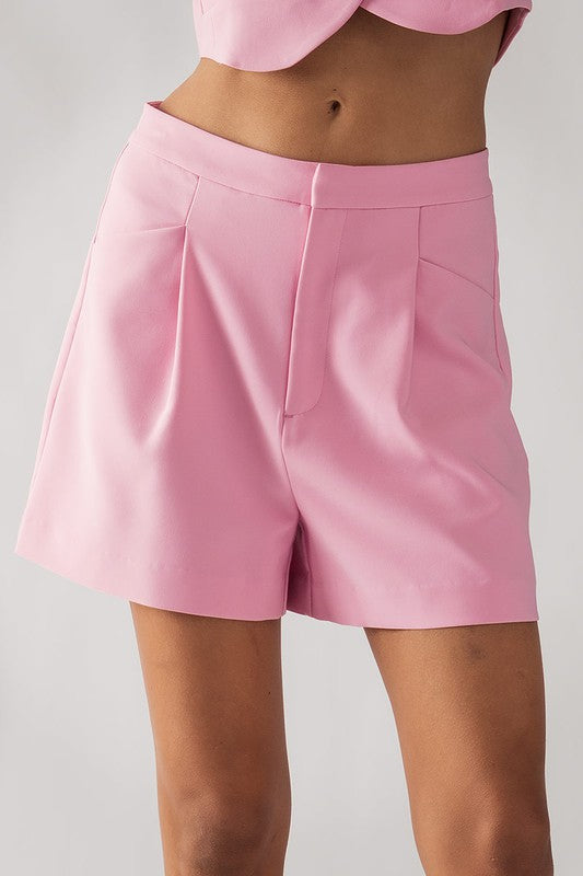 Hidden Closure Shorts (Black, Khaki, Lime, Pink)