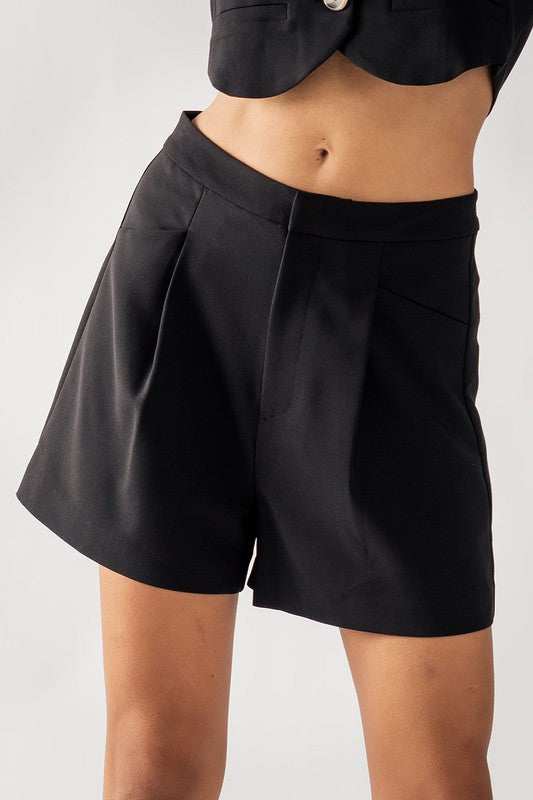 Hidden Closure Shorts (Black, Khaki, Lime, Pink)