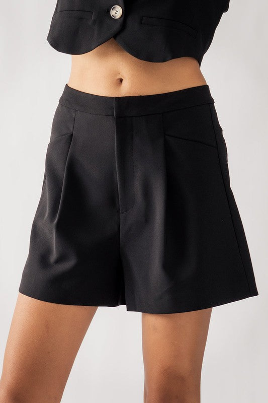 Hidden Closure Shorts (Black, Khaki, Lime, Pink)