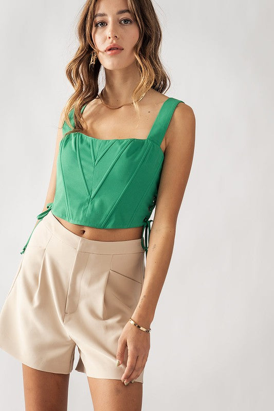 Hidden Closure Shorts (Black, Khaki, Lime, Pink)