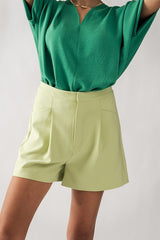 Hidden Closure Shorts (Black, Khaki, Lime, Pink)