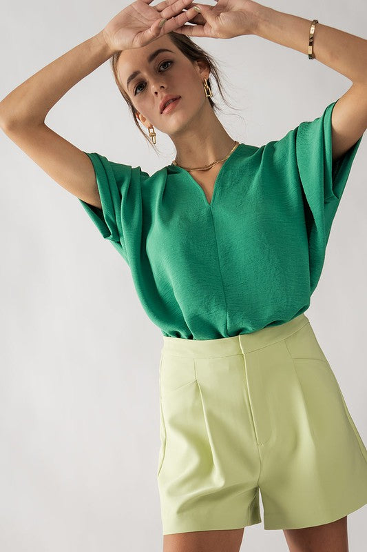 Hidden Closure Shorts (Black, Khaki, Lime, Pink)