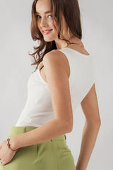 Bella Rib Bodysuit Top (Blue, Lilac, or White)