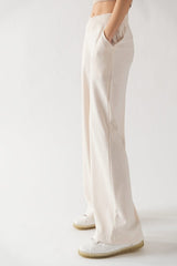 Crossover Waist Pants (Black, Natural)
