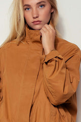 Oversized High-Neck Utility Jacket