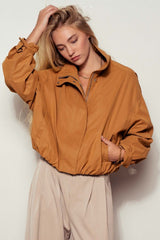 Oversized High-Neck Utility Jacket