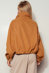 Oversized High-Neck Utility Jacket