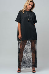 Sheer Lace Layered Dress
