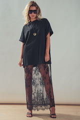 Sheer Lace Layered Dress