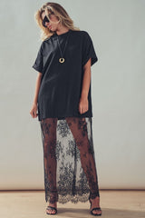 Sheer Lace Layered Dress