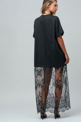 Sheer Lace Layered Dress