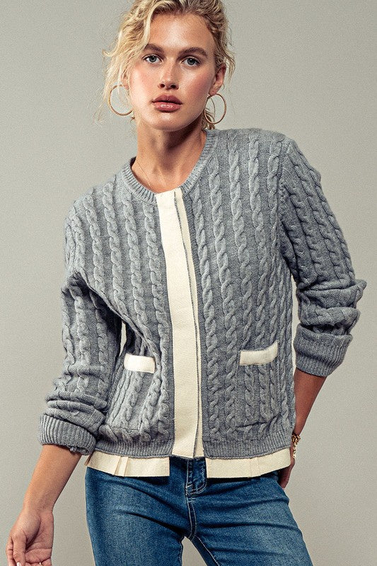 Cable Knit Long Sleeve (2 Color Ways)