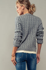 Cable Knit Long Sleeve (2 Color Ways)