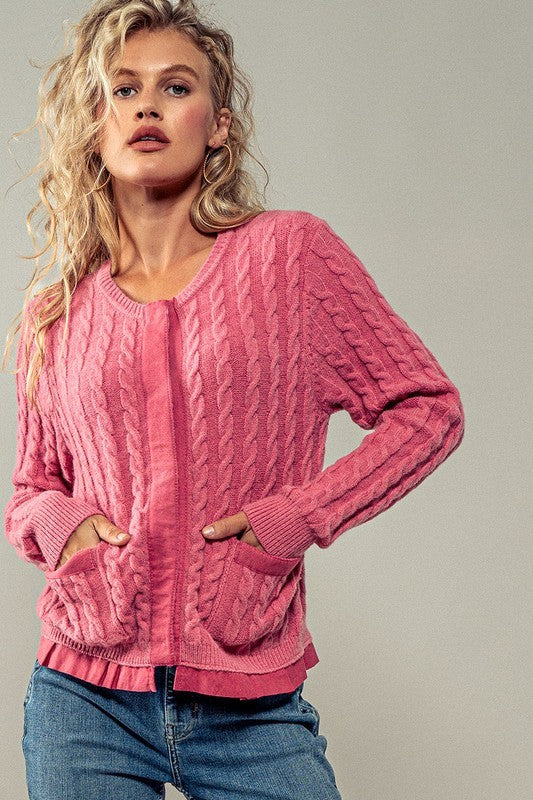 Cable Knit Long Sleeve (2 Color Ways)