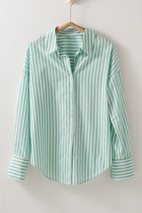 Classic Striped Button-Down Collared Shirt (3 Color Ways)
