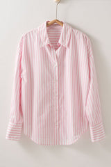 Classic Striped Button-Down Collared Shirt (3 Color Ways)