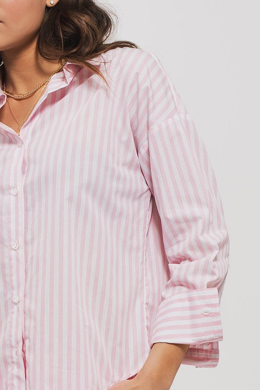 Classic Striped Button-Down Collared Shirt (3 Color Ways)