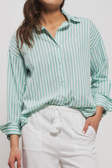 Classic Striped Button-Down Collared Shirt (3 Color Ways)
