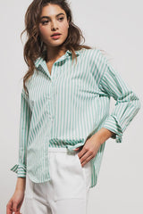 Classic Striped Button-Down Collared Shirt (3 Color Ways)