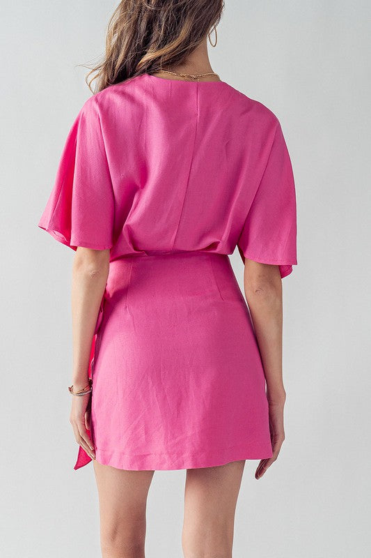 Anette Wrap Mini Dress