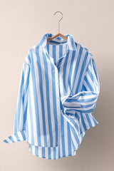 Striped Button-Down Cotton Shirt (2 Color Ways)