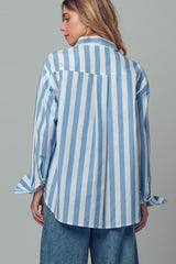 Striped Button-Down Cotton Shirt (2 Color Ways)