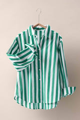 Striped Button-Down Cotton Shirt (2 Color Ways)