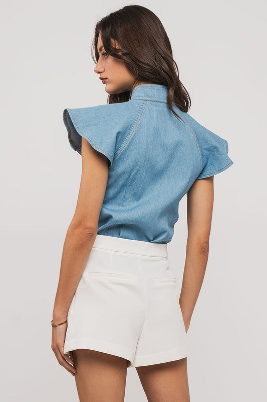 Ornate Button-Down Blouse