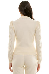 Textured Cable Knit Sweater (2 Color Ways)