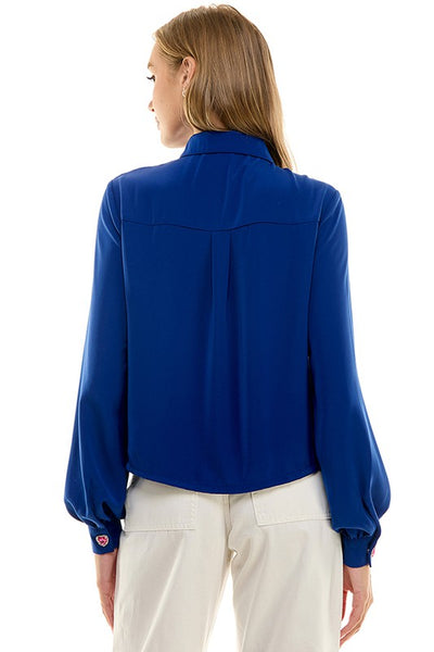 Jewel Button Top – v o g l i o
