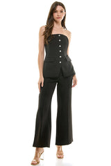 Tailored Wide-Leg Pants