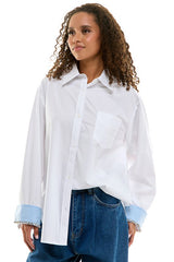 Tailored White Button-Down Shirt