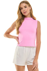High Neck Sleeveless Top (2 Color Ways)