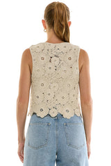 Crochet Tie-Front Top