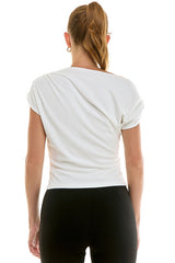 Draped Knit Top