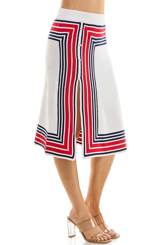 Geometric Pattern Skirt