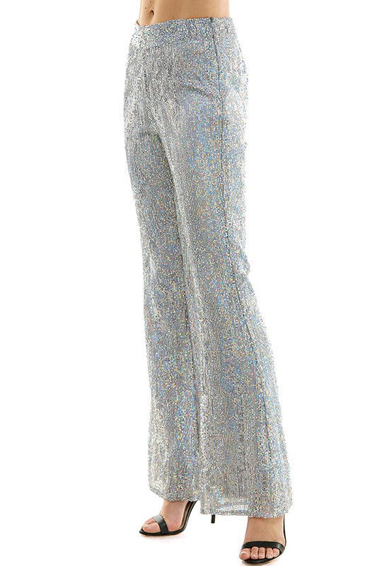 Flare Silver Pant