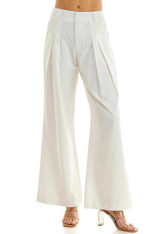 Chic High-Waisted Wide Leg Pants (2 Color Ways)