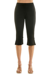 Black Ponte Capri Pants