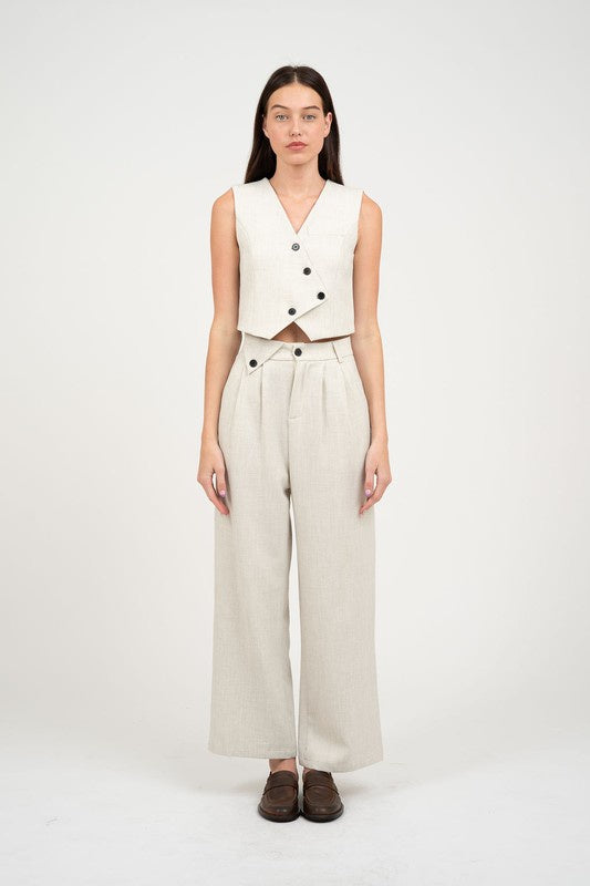 Princess Line Cropped Vest